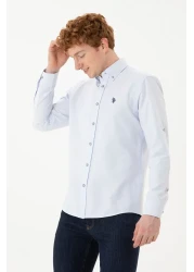 U.S. Polo Assn. Men's Light Blue Long Sleeve Shirt 50288653 -Vr003