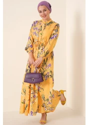 Bigdart 2144 Judge Collar Hijab Dress - A.Hardal