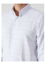 LC Waikiki قميص رجالي من LCWAIKIKI ذو قصة رسمية وأكمام طويلة منقوشة