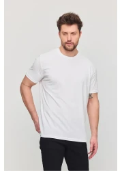 YXC Trend Maker تي شيرت رجالي من القطن بقصة ضيقة وياقة دائرية