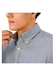 Giordano Men's Wrinkle-Free Cotton Oxford Long Sleeve Shirt