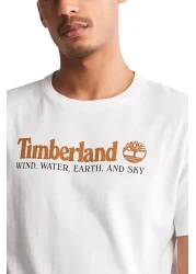 Timberland Wwes Ss Front Graphic Tee (regular) Men's White T-shirt Tb0a27j81001
