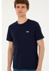 U.S. Polo Assn. Men's Regular Fit Crew Neck Navy Blue T-Shirt 50294290 -Vr033
