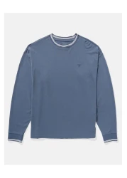American Eagle AE Long-Sleeve Pique T-Shirt