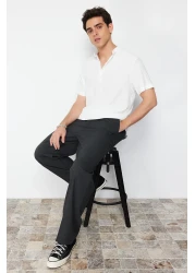  Collection Ecru Knitted Shirt - Regular Fit, Half Placket, Comfortable TMNSS24GO00036