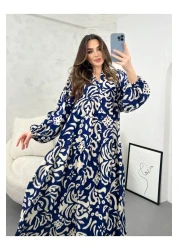 PREMİER VİE فستان فيسكوز برقبة على شكل حرف V