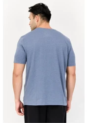 Skechers Men Sportswear Fit Short Sleeve Outdoor T-shirt, Slate Blue