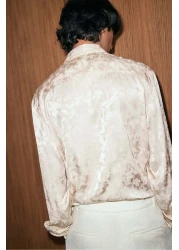 H&M Regular Fit Satin Shirt