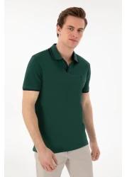 U.S. Polo Assn. Ternııy025 Dark Green Men's Polo Neck T-Shirt 2085130