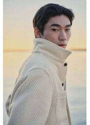 H&M Regular Fit Waffled overshirt