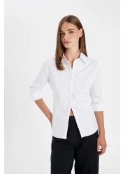 Defacto Long Sleeve Fitted Bengal Shirt - Y4651az24au