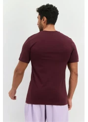 Nike Men Sportswear Fit Short Sleeves Outdoor T-shirt, Dark Brown