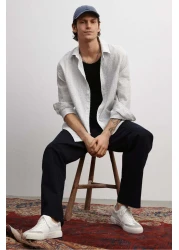 H&M Relaxed Fit Seersucker trousers