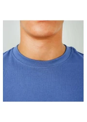 Giordano تي شيرت رجالي قطني بياقة دائرية وقصة ضيقة وأكمام قصيرة