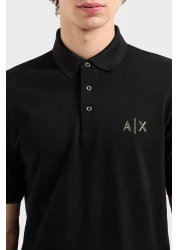 Armani Exchange تي شيرت رجالي بياقة بولو - قطن 100%، مقاس عادي XM 000330 AF10366U