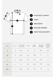 The Champ Clothing Oversize Caeed Smithy Printed Men's Comfortable Fit 2 Thread T-Shirt