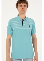 U.S. Polo Assn. Men's Regular Fit Polo Neck Mint T-Shirt 50288482 -Vr090