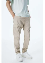 H&M بنطلون كارجو بقصّة Slim Fit