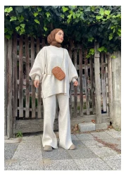 TUMA Basic Balloon Collar Knitwear Set