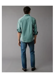 American Eagle AE Everyday Poplin Button-Up Shirt