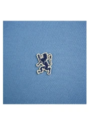 Giordano قميص بولو رجالي بقصّة Slim Fit مطرز بطبعة أسد