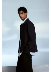 H&M قميص خارجي بقصّة عادية