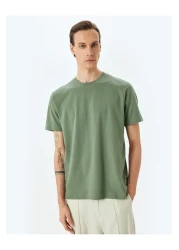 Koton Cotton Crew Neck Regular Fit Short Sleeve Basic T-Shirt