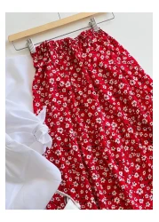 Nefs تنورة فيسكوز زهرية ملونة