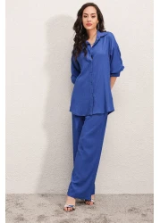 Bigdart طقم مزدوج محبوك موديل 5858 - لون ساكس