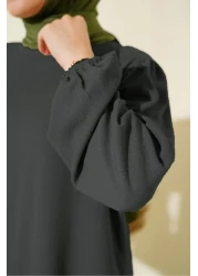 Bigdart طقم تونيك وبنطلون نسائي أنثراسايت - 6663