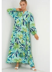 Bigdart 2423 فستان حجاب منقوش أصلي - E.Mint