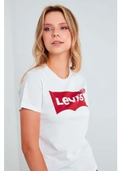 Levi's Women's Housemark Logo White T-Shirt - 17369-1310