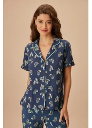 Suwen طقم بيجامة ديزي للرجال