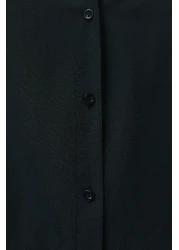 Edit by  قميص أسود منسوج كبير الحجم - TEDSS24GO00000