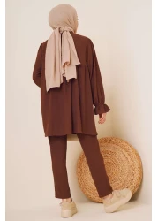 VOLT CLOTHİNG Women's Button-Front Wrapped Double Suit