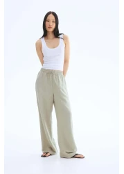 H&M Linen-blend trousers