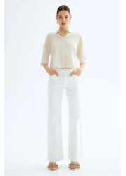 H&M قميص من مزيج الكتان