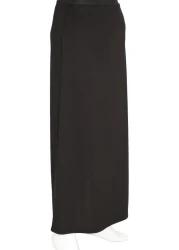 Eray Women's Heart Scuba Crepe Unlined Tight Pencil Black Skirt