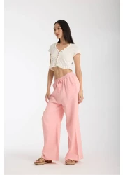 kaphone 10 بنطلون البالازو الموسلين للسيدات