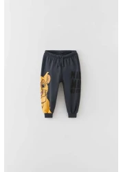 Magu Children Disney White The Lion King Cotton T-Shirt Shorts Bottom-Top Set