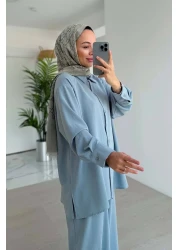 Ka Hijab Blue Pearl Set