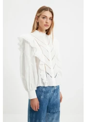  Collection قميص منسوج إكرو مع إكسسوارات - TPRAW22GO1089