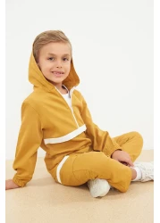 TRENDYOLKIDS Boys' Seasonal Suit - Thin Printed Cotton Knitted, Tkdaw25Au00043