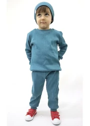 BALKABAĞI Corded Petrol Unisex Baby & Kids 3-Piece Set