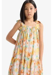 Defacto فستان بناتي بحزام مزين بالزهور Y6957A625SM