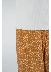 Kyron Girl's White T-Shirt and Floral Print Pink Pants Set / with Different Color Options