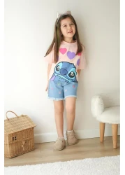 SANTRALBEBE Girl's Shorts Kuromi Printed Suit