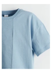 LC Waikiki Crew Neck Printed Boys' T-Shirt and Shorts Pack of 2