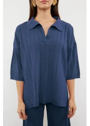  Collection Indigo Basic Corded Bottom-Top Set Twoss23Au00029