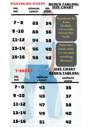 Asortix Girls' Two-Piece Bottom&Top Set-Cargo Pocket Pants & Short Sleeve T-Shirt – 100% Cotton